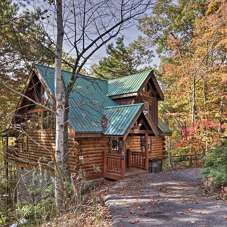 סביירוויל Smoky Mountain Log Cabin 7 Mi To Gatlinburg! מראה חיצוני תמונה