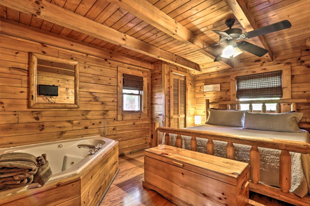 סביירוויל Smoky Mountain Log Cabin 7 Mi To Gatlinburg! מראה חיצוני תמונה
