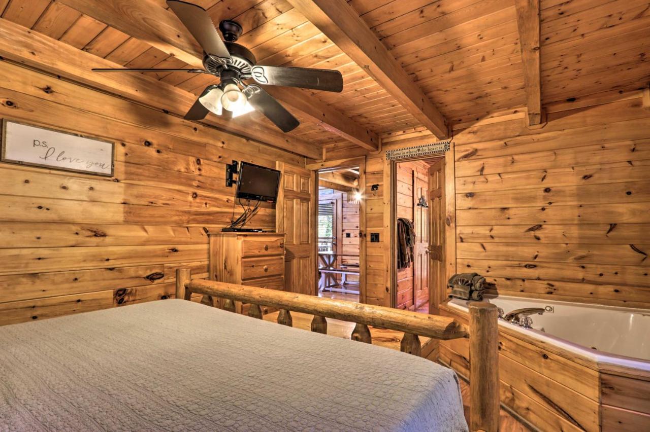 סביירוויל Smoky Mountain Log Cabin 7 Mi To Gatlinburg! מראה חיצוני תמונה